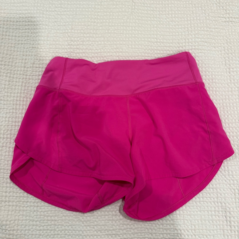 Pow Pink lululemon high rise speed up 4”